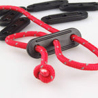 50 Pcs Plastic Cord Tensioners Rope Adjuster Tent Guyline Wind Rope Buckle Fastener For Camping Hiking Picnic Outdoor Activities