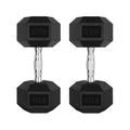 Ritfit 45Lb Dumbbells Set Of 2 Rubber Encased Dumbbell Sets With Optional Rack For Home Gym, Coated Hand Weights For Strength Tr