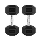 Ritfit 45Lb Dumbbells Set Of 2 Rubber Encased Dumbbell Sets With Optional Rack For Home Gym, Coated Hand Weights For Strength Tr
