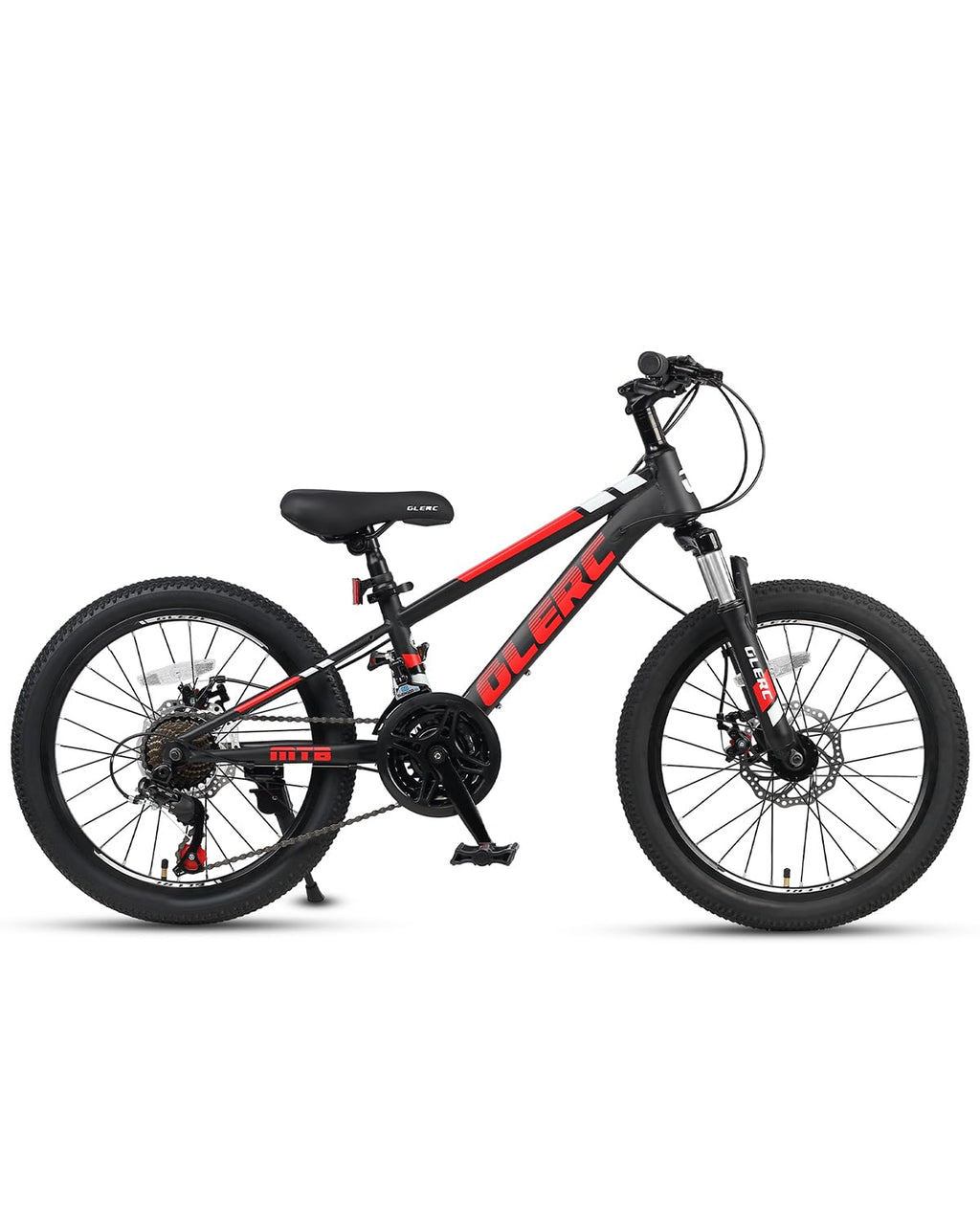 Glerc 20 Inch Kids Bike, Kids Mountain Bike for Boys and Girls Ages 6-10, 21-Speed Skyline Bicycle with Front Suspension and Dis