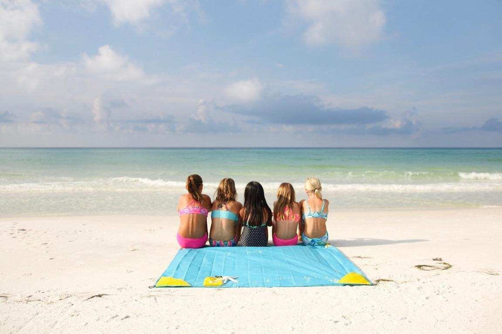 Pike Trail Pocket Beach Blanket (60 X 56) - Lightweight Sand Proof Picnic Blanket, Compact Outdoor Blanket, Waterproof Pocket Bl