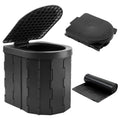 Camping Toilet, Portable Toilet For Adults & Kids, Kinspory Foldable Potty & Outdoor Emergency Sanitation Products, Trash Can, S