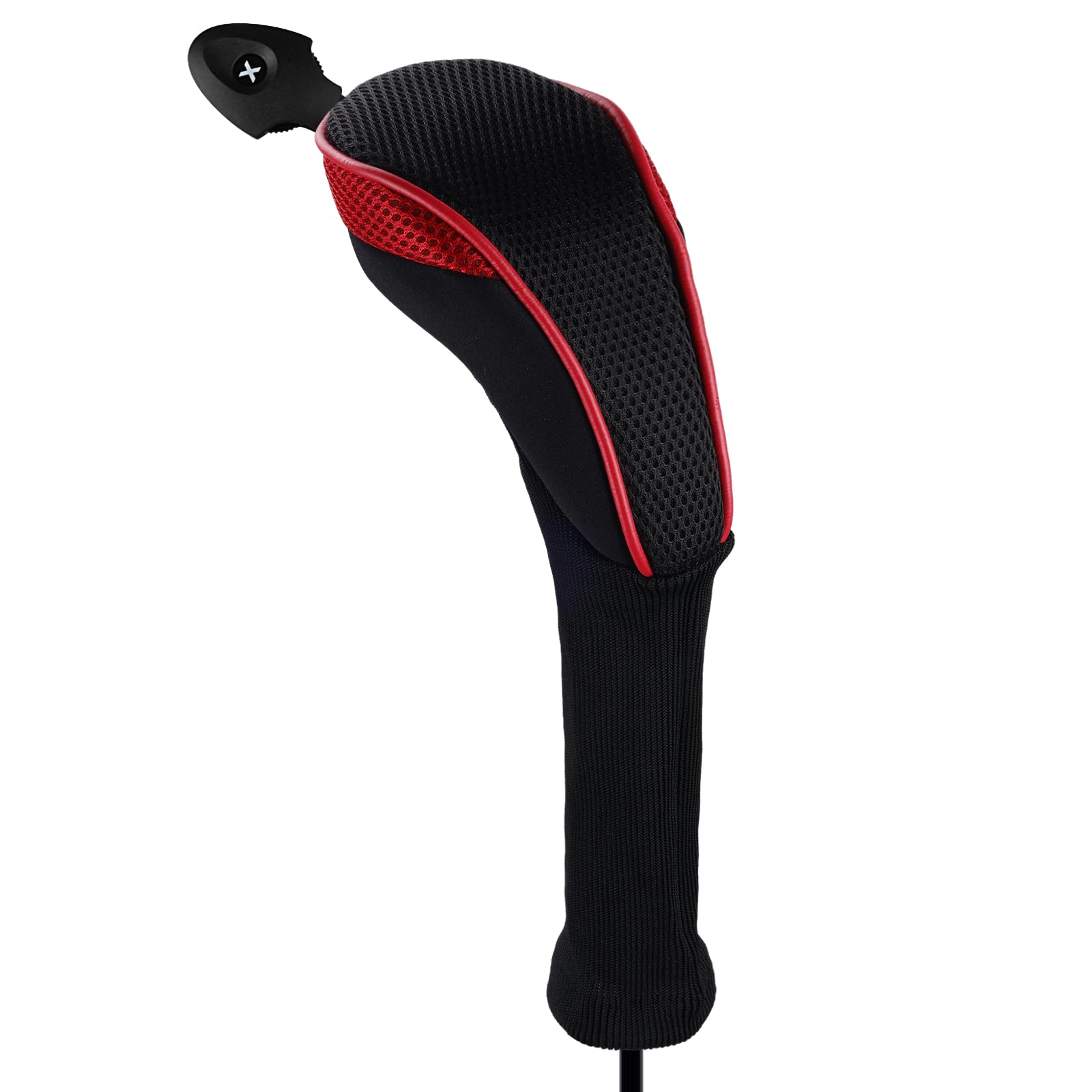 Andux 4 Pack Long Neck Golf Hybrid Club Head Covers Dial No. Tag Ctmt-01 Red