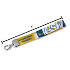 Rico Industries Nba Basketball Golden State Warriors Wrist Lanyard Key Chain, Cute Wristlet Strap Keychain Holder For Women Men