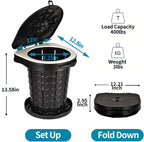 Upgrade Retractable Portable Toilet Camping Toilet Lightweight And Height Adjustable Folding Travel Toilet Portable Potty For Ad