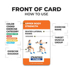 (35+ Cards) Seated Chair Exercise Fundamentals Flashcards Pain-Free Fitness, 3X5 In, Workout Cards Suitable For Mobility-Limited