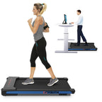 Goyouth 2 In 1 Under Desk Electric Treadmill Motorized Exercise Machine With Wireless Speaker, Remote Control And Led Display, W