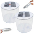 Peosaard Inflatable Solar Lantern, Solar Camping Lantern, 2PCS Waterproof Solar Camping Lantern with White LEDs, Portable Foldab