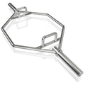 GYMAX Olympic Hex Bar, 56 Folding Trap Bar with Chrome Finish & Two-Handle, Hex Weight Lifting Bar for Squats, Deadlifts, Shrugs