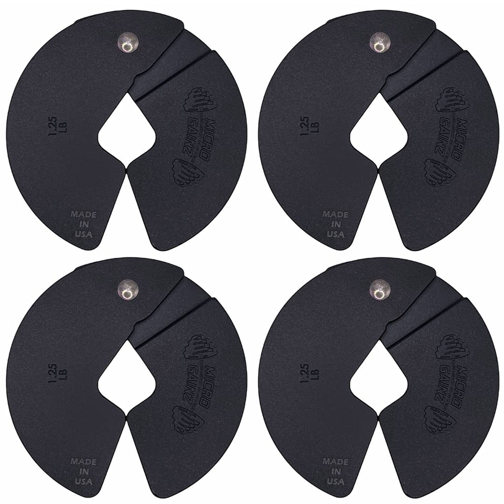 Micro Gainz New 1.25Lb Dumbbell Fractional Weight Plates 4 Piece- Designed For Dumbbell Training And Micro Loading, Made In Usa