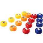Gejoy 16 Pieces Mini Shuffleboard Replacement Pucks Tabletop Equipment Rollers Set Shuffleboard Curling Accessories