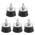 Fastrohy 5 Pcs Golf Ball Pick Up Retriever Sucker Tool Suction Cup For Putter Grip Golf Training Aids, Black