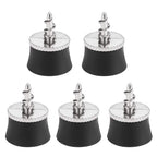 Fastrohy 5 Pcs Golf Ball Pick Up Retriever Sucker Tool Suction Cup For Putter Grip Golf Training Aids, Black