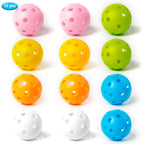 Thiodoon Practice Golf Training Balls Limited Flight 40Mm Hollow Plastic Colored Airflow Golf Balls For Swing Practice Driving R