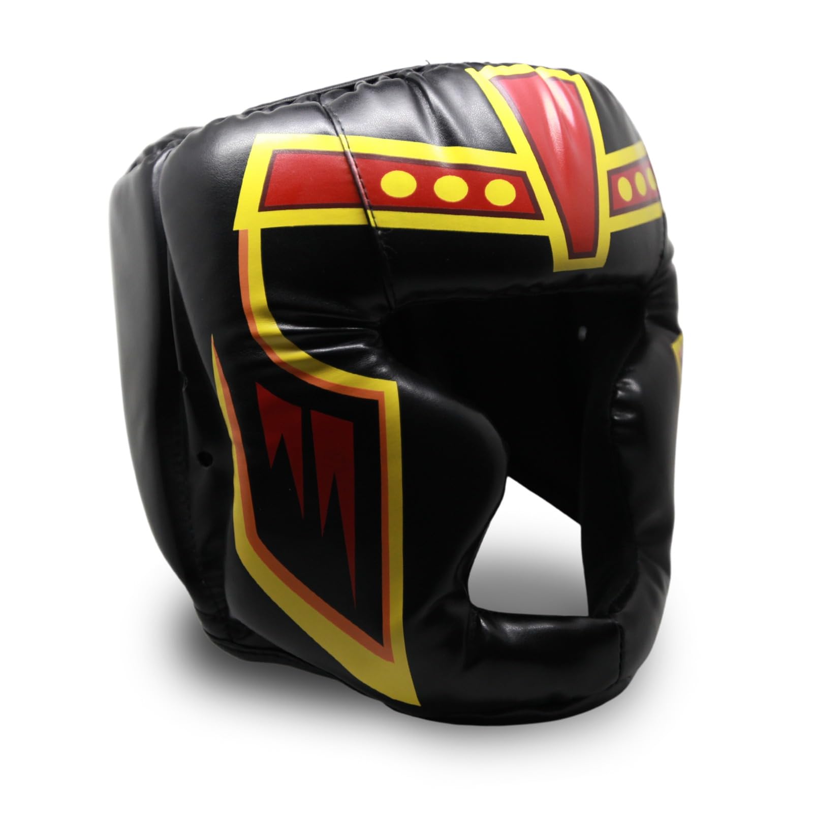 Trained Boxing Headgear Black S/L Use For Mma Training Kickboxing, Muay Thai, Sparring, Karate And Taekwondo Head Guard.