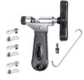 Qkurt Bike Chain Splitter + 3 Pairs Bicycle Missing Link, Universal Bike Chain Cutter Breaker Tool With Chain Hook For 7 8 9 10 