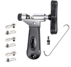 Qkurt Bike Chain Splitter + 3 Pairs Bicycle Missing Link, Universal Bike Chain Cutter Breaker Tool With Chain Hook For 7 8 9 10 