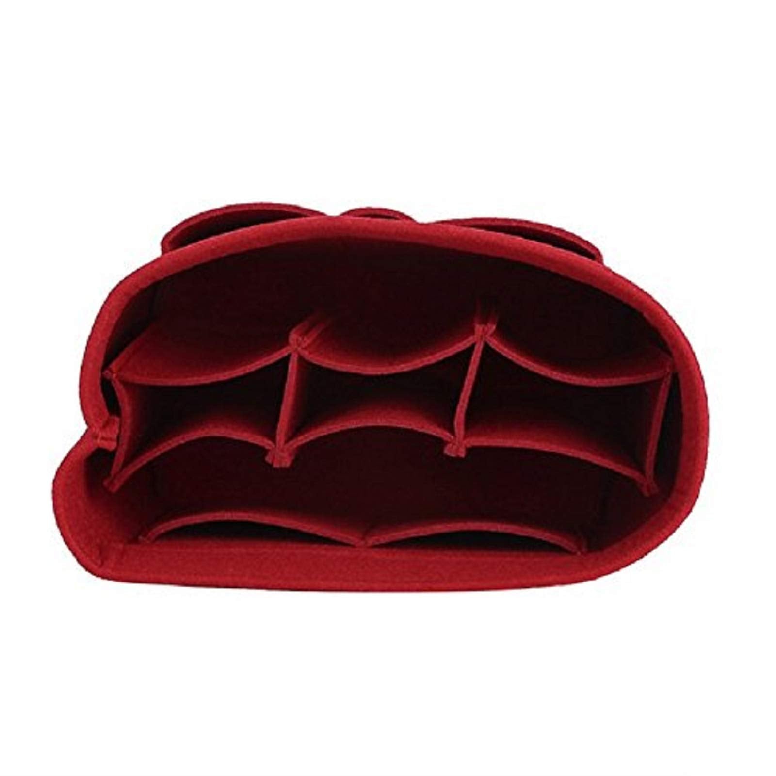 Felt Insert Bag Organizer Bag In Bag For Handbag Purse Organizer, Six Color Three Size Medium Large X-Large (Large, Red)