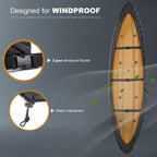 Libzaki 10.8-12Ft Kayak Cover Accessories, Waterproof & Uv Protection Sup Paddle Boards Cover For Indoor/Outdoor Storage-M-Black