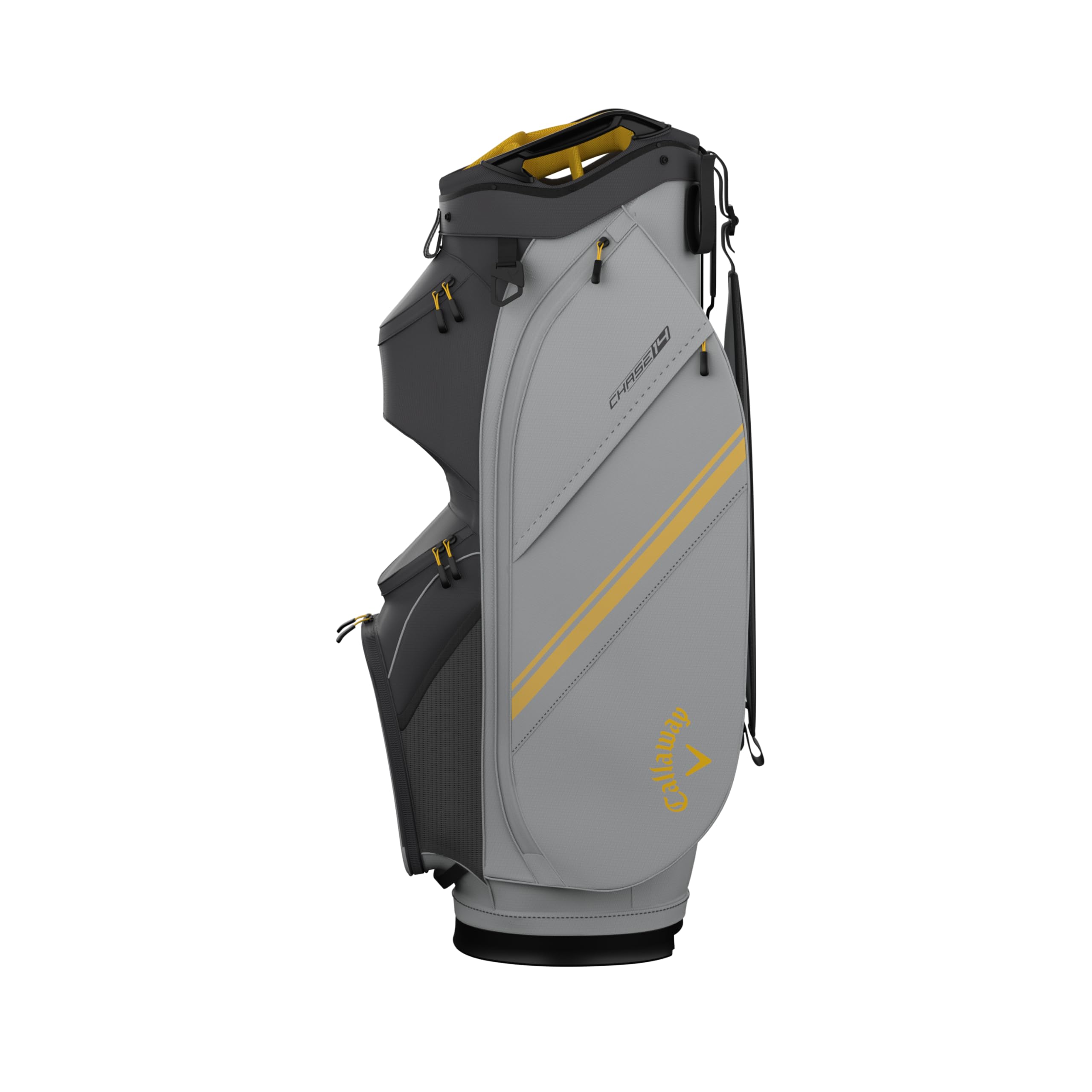 Callaway Golf Chase 14 Cart Bag (Charcol/Silver/Golden Rod)
