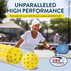 Pickleball Ball Set  Professional Usapa Approved For Sanctioned Tournament Play  40 Holes & Specifically Designed For Outdoor Co