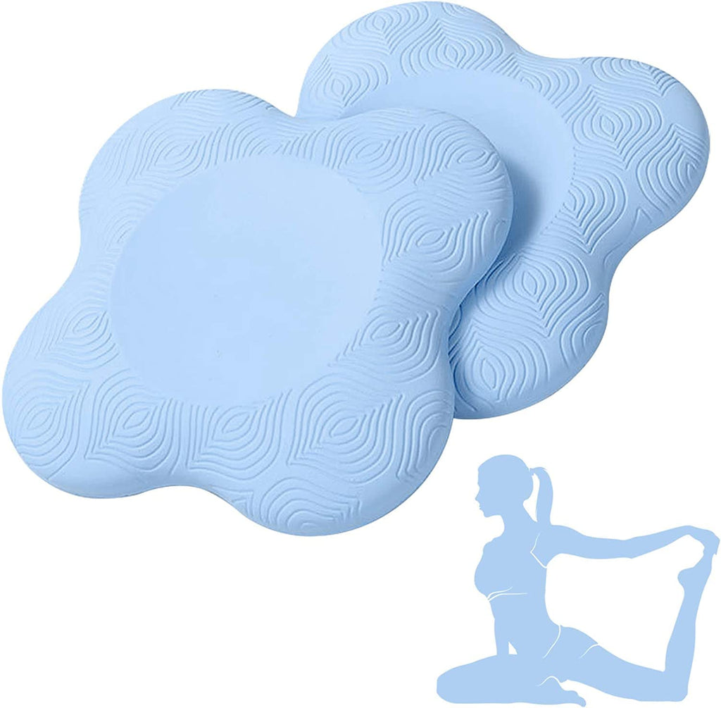 Zealtop Yoga Knee Pad Cushion Extra Thick For Knees Elbows Wrist Hands Head Foam Yoga Pilates Work Out Kneeling Pad(Light Blue)
