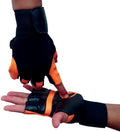 Gymwar Best In Class Sports Weight Lifting Workout Gym Gloves With Wrist Support, Unisex, Free Size (Orange)
