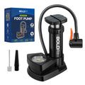 Boldfit Bicycle Pump With Pressure Gauge  High Pressure Foot Air Pump For Cycles, Balloons, Footballs And Tyres  Black
