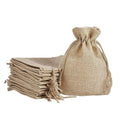 SAINIKS  ACCESS TO QUALITY Natural Jute color with Drawstring Gift Bags| Jute Linen Pouches| Burlap Gift For Festivals, Functi