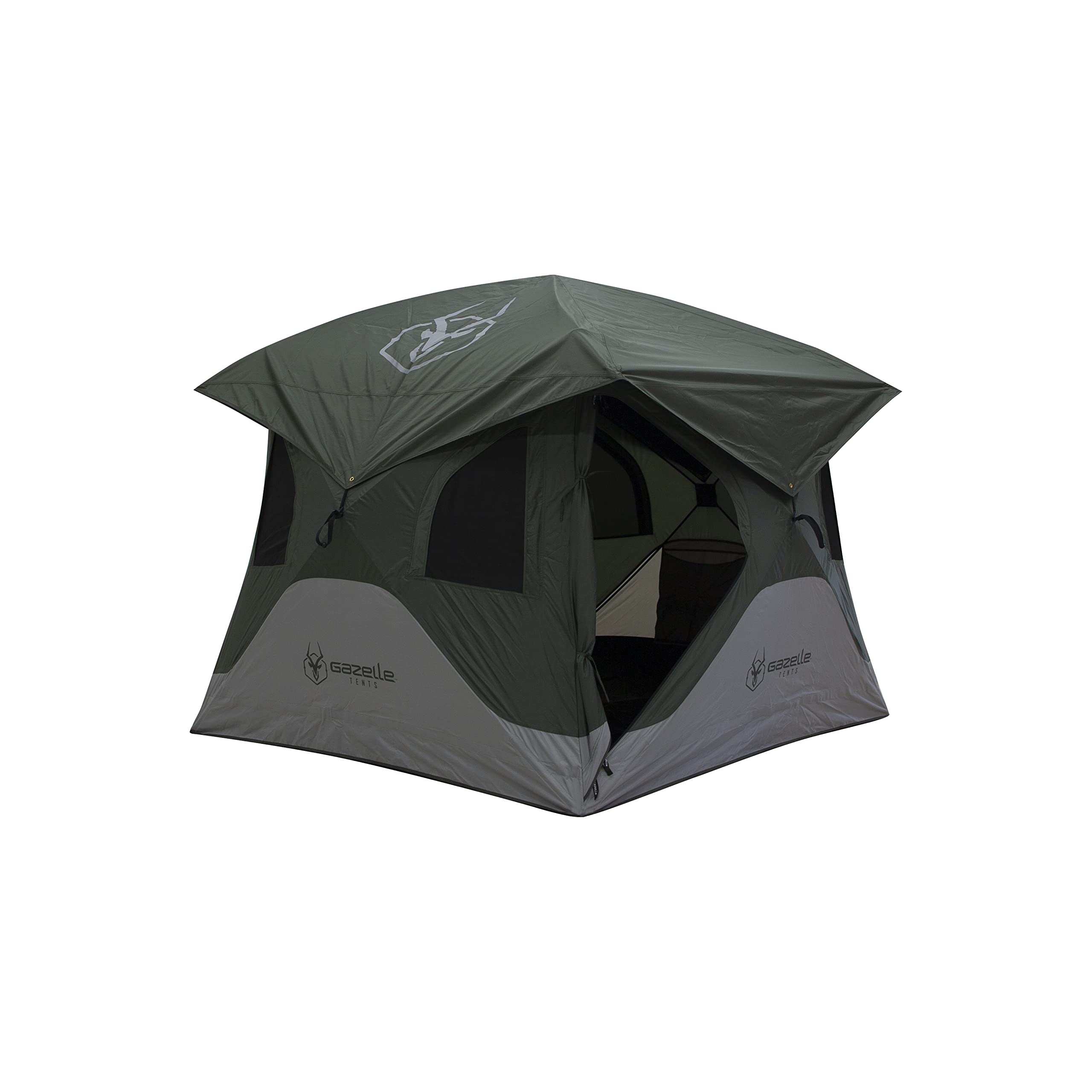 Gazelle Tents, T3X Hub Tent, Easy 90 Second Set-Up, Waterproof, UV Resistant, Removable Floor, Ample Storage Options, 3-Person, 
