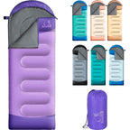 Xelaro Sleeping Bags For Adults Kids - 3 Season Cold&Warm Weather Waterproof Camping Sleeping Bags - Lightweight Sleeping Bags F