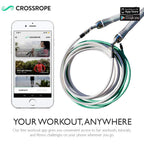 Crossrope Get Lean Set - Weighted Jump Rope- 1/4 Lb And 1/2 Lb Ropes - Slim Handles - X-Small