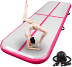 Fbsport 10Ft Inflatable Air Gymnastics Mat Training Mats 4/8 Inches Thickness Gymnastics Tracks For Home Use/Training/Cheerleadi