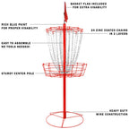 Remix Double Chain Practice Basket For Disc Golf - Red