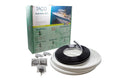 Taco Marine V11-9811Wcm70-2 Rigid Vinyl Rub Rail Kit - 1-5/8 '' X 3/4 '' X 70 ', Frosty White