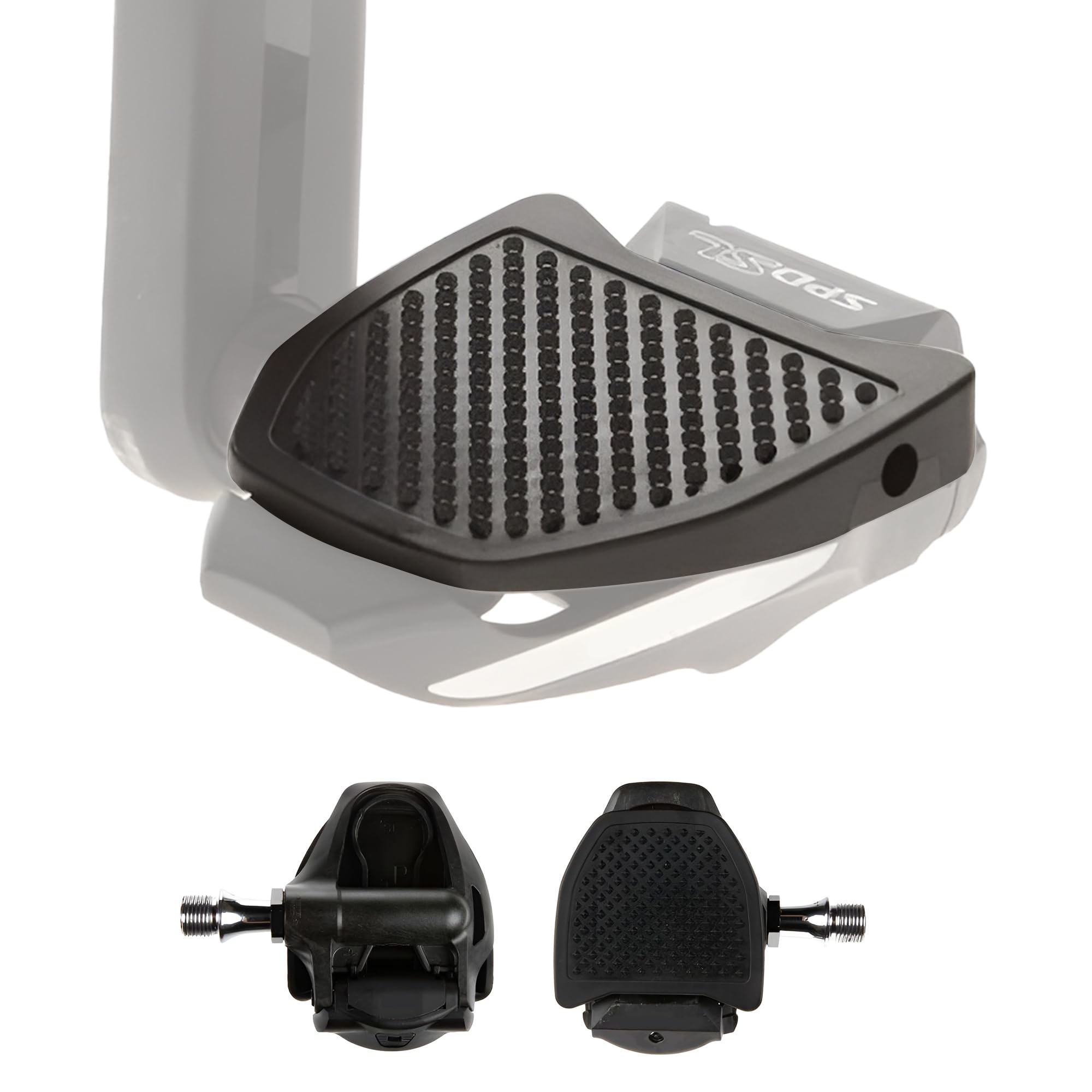 PP Pedal Plate | SL | Adapter Compatible with Shimano SPD-SL Clipless Pedals | Converts Clipless into Flat Pedals | No Cleats Ne