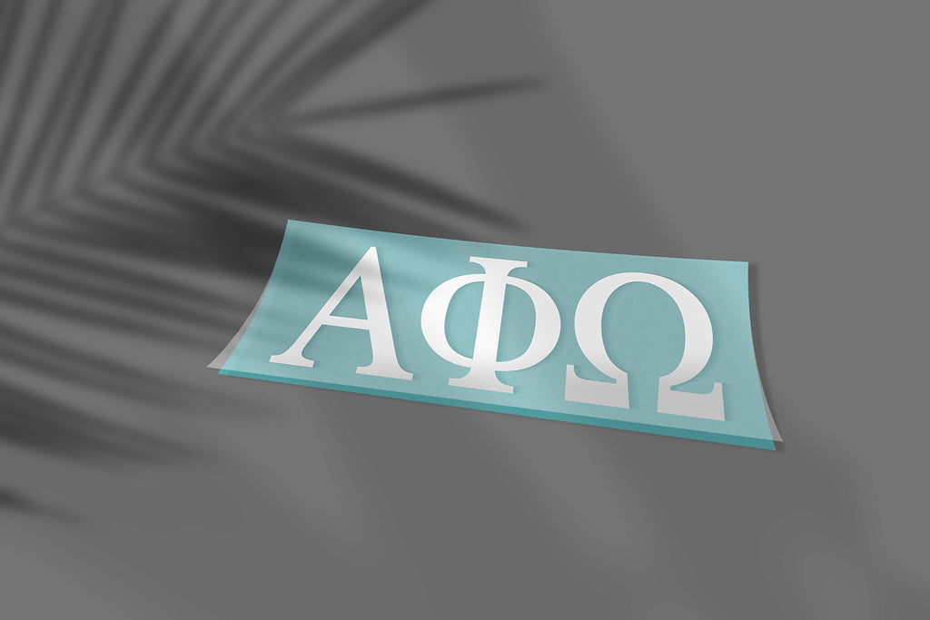 Pro-Graphx Alpha Phi Omega Stickers - 25 Inches Greek Sorority Stickers For Car, Phone, Laptop Decals  Home Decoration  Car Deca