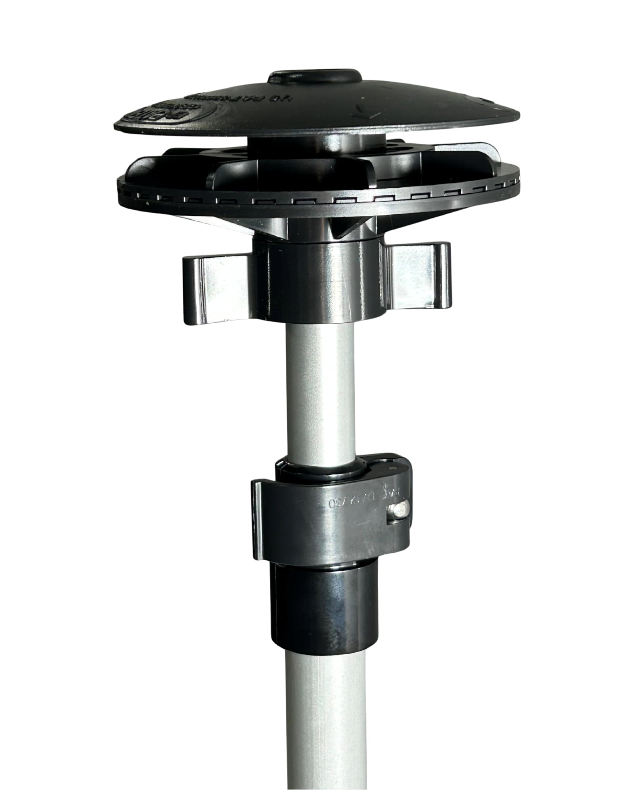 Vico Marine Boat Cover Support System - Pole + Boat Vent 2 + Pole Base (34 - 59) GXP59A-1 BV2 PBR BLK - Easy Installation, UV-Re
