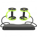 MERISHOPP Compact Knee Support Ab Wheel Padded Foldable Ab Wheel AntiSlip, Green