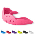SISU Aero Medium Mouthguard, Hot Pink - 1.6mm Thin - Custom-Molded Fit - Slim Design - Remoldable Up to 20 Times - for Team Spor