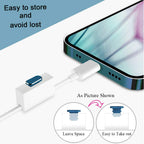 Viwieu Metal Anti Dust Plug Compatible With Iphone 14 13 12 11 X Xs Xr 8 7 Se Mini Plus Pro Max Ipad Airpods, 2 Pack Lightning C