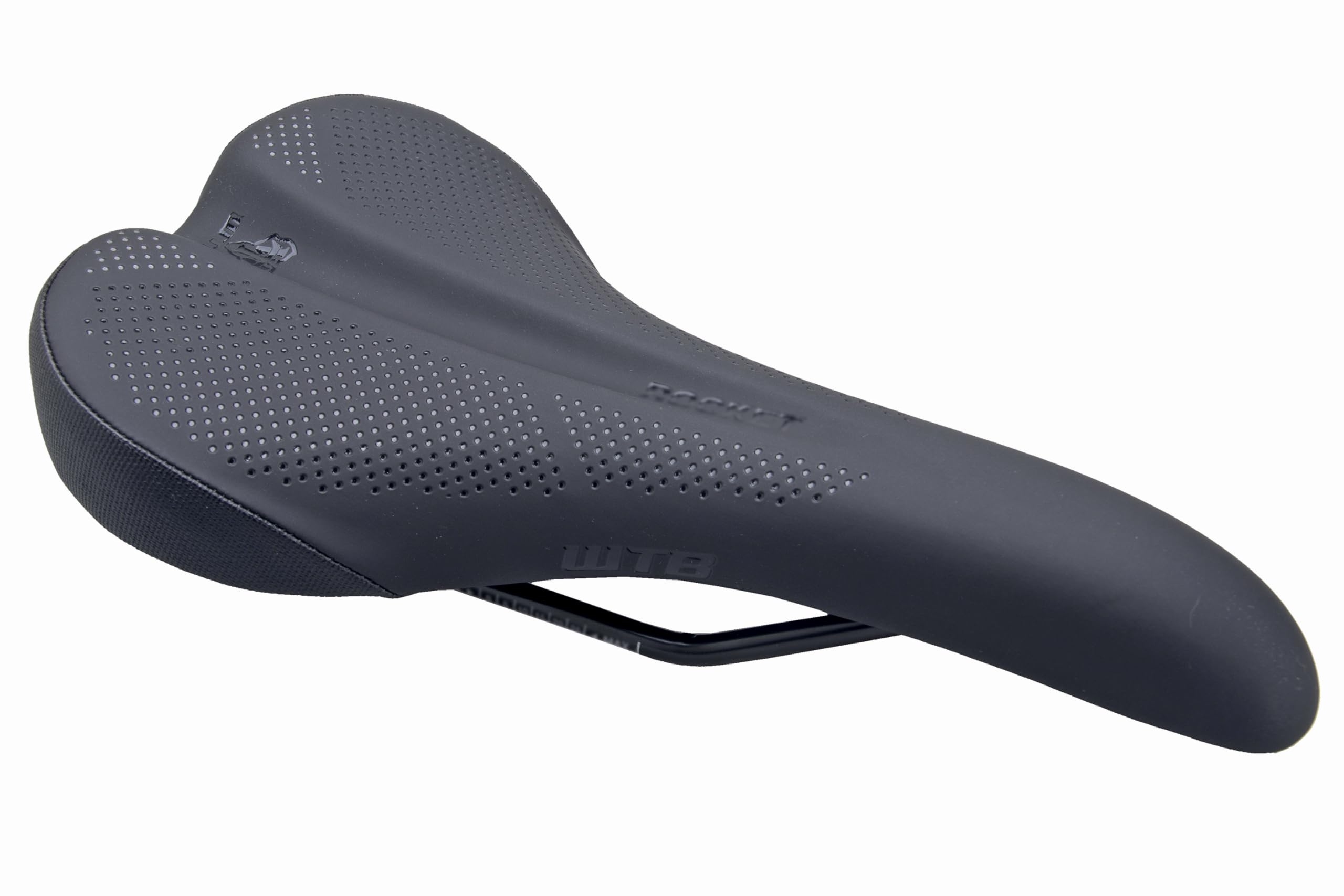 WTB Rocket Bike Seat (Saddle) - Thick Padding - Medium Width - Mountain & Gravel (Steel Rail)