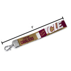Rico Industries Nba Basketball Cleveland Cavaliers Wrist Lanyard Key Chain, Cute Wristlet Strap Keychain Holder For Women Men Ca