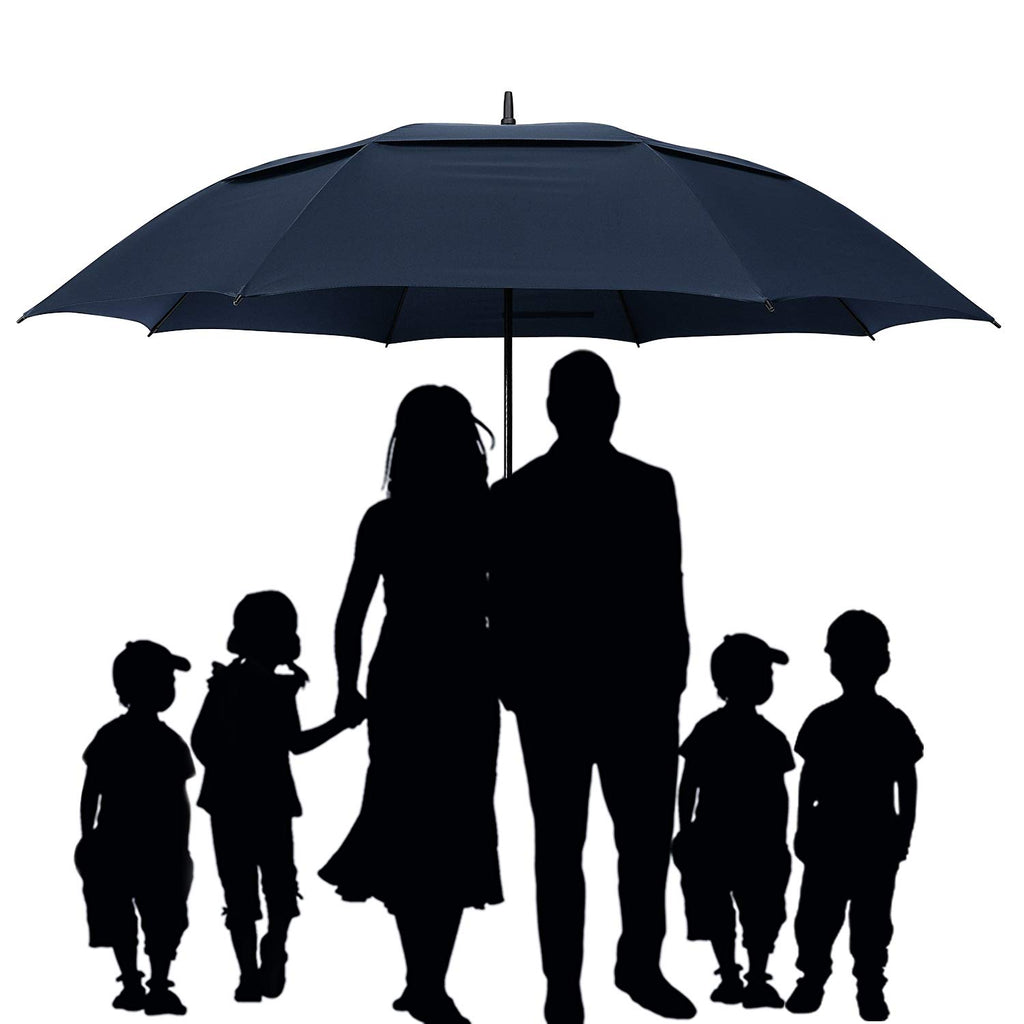 G4Free 72 Inch Huge Large Oversize Golf Umbrella Automatic Open Double Canopy Vented Windproof Stick Umbrellas, 6 Ft Heavy Duty