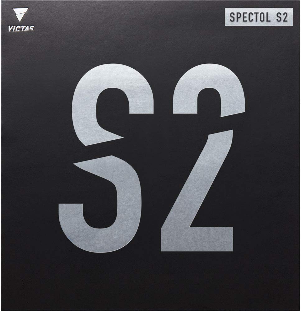 Victas Table Tennis Rubber Table Tennis Table Soft Spectrum S2 Spectol S2 Black (0020) 1.6 210020