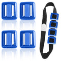 Jamceoceo 4 PCS 1.1LB Diving Weights, Blue Coated Diving Weight Block, Diving Weight Block with Metal Buckle Belt, Suitable for 