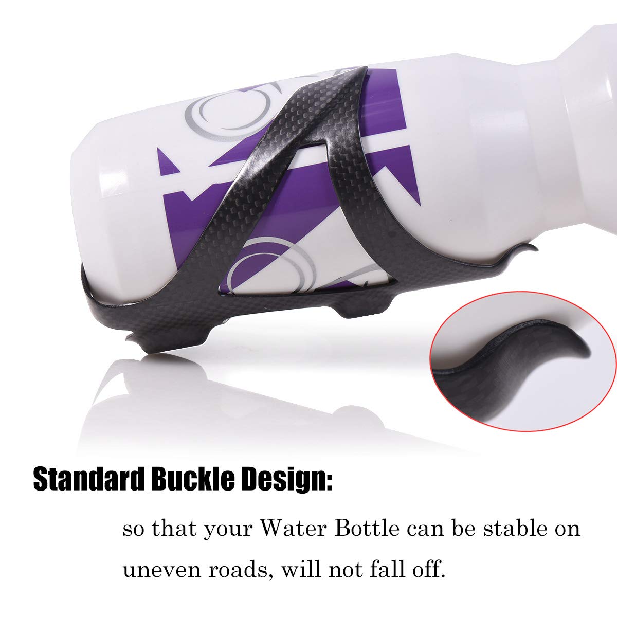 Thinktop 2 Pack Ultra-Light Full Carbon Fiber Bicycle Bike Drink Water Bottle Cage Holder Brackets For Road Bike Mtb Cycling