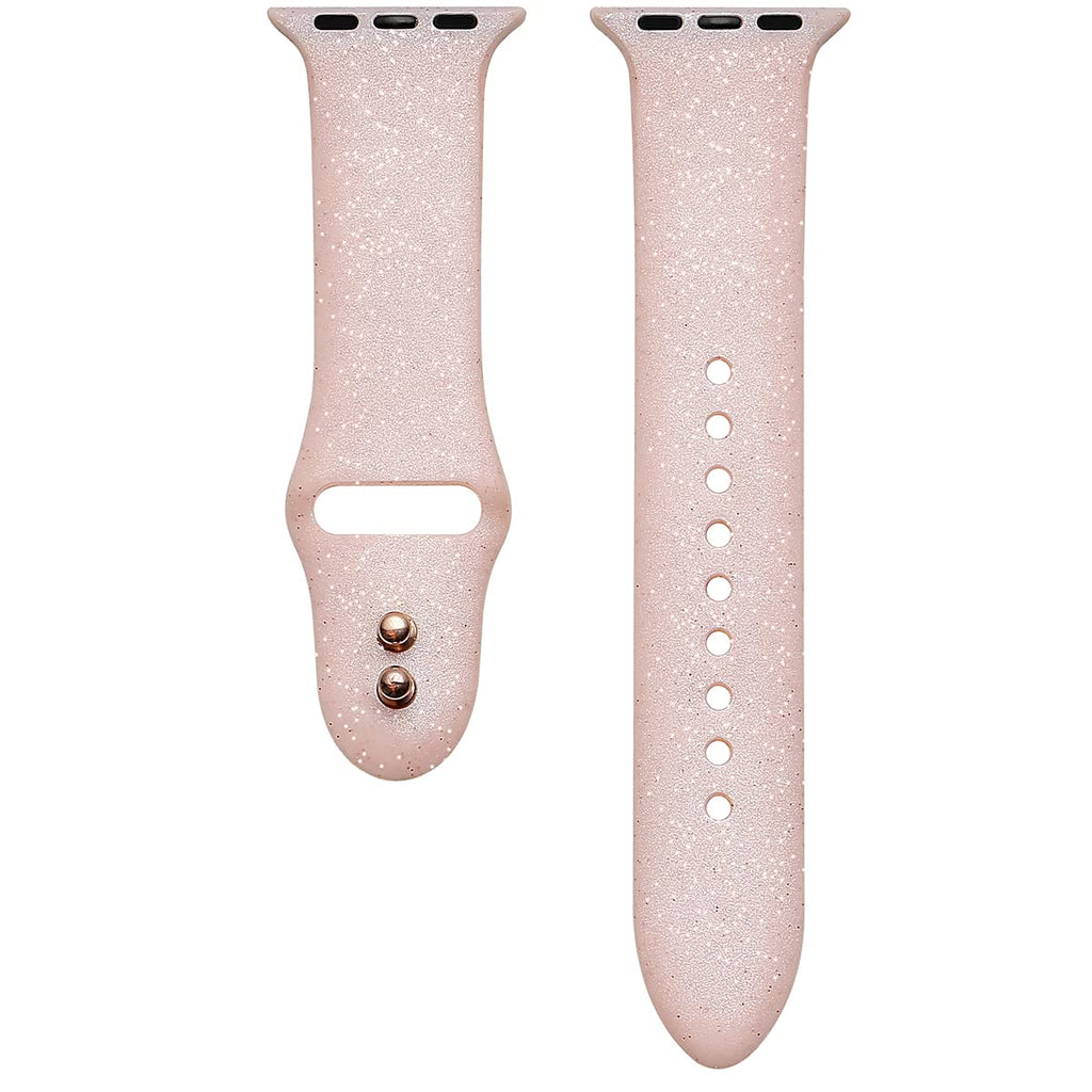 Libra Gemini 3 Pack Compatible With Apple Watch Band 49Mm 45Mm 44Mm 42Mm,Womens Sparkle Powder Soft Cute Silicone Sports Iwatch