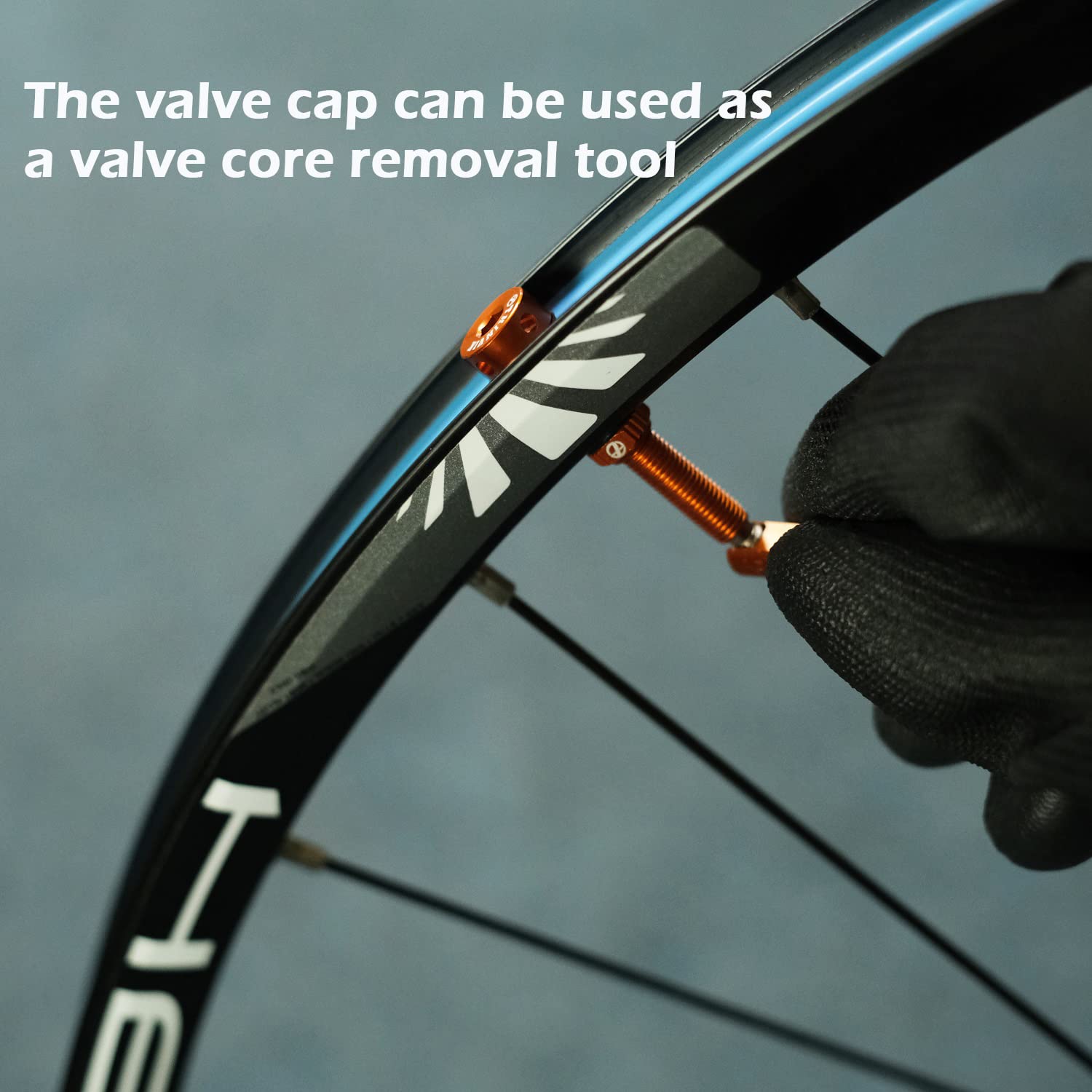 Thinvik Presta Tubeless Valve Stem 48Mm,Super Light Alloy Presta Tubeless Valve Stem Kit For Tubeless Tires-2 Tubeless Valve Ste
