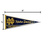 Rico Industries Ncaa Notre Dame Fighting Irish - Nd Classic 12'' X 30'' Felt Wall D  Cor Pennant - Great For Home/Bed Room/Man C
